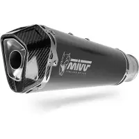 MIVV 2x1 Delta Race Black Yamaha Mt-07 2025-26 Homologated Full Line System Argenté Homologated