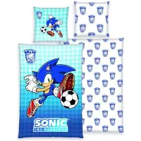 Herding Sonic The Hedgehog Duvet Cover Bleu