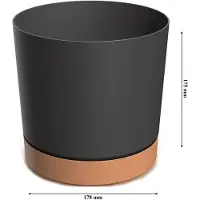 Prosperplast Doniczka Tubo PM Antracyt 18cm