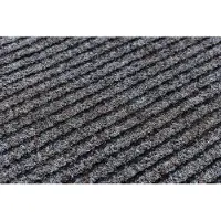 Rugsx Paillasson antidérapant pour les mètres courants GIN 1206 Liverpool extérieur, intérieur, sur caoutchouc brun clair 80 cm 80x270 cm