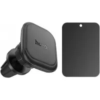Hoco Auto holder magnetic car holder for air vent H29 black, Support pour smartphone, Noir