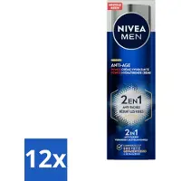 Nivea MEN - Anti-Age 2-in-1 Power - Crème hydratante pour le visage SPF 30 - 50 ml - Pack avantage - 12 pièces