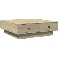 vidaXL Table basse en chêne Sonoma 90x90x28 cm Bois composite