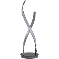 Forlight Luminaires suspendus Sobremesa, modèle Cross, LED 9W, lumière blanche neutre (4000K), finition nickel satiné, pour intérieur, adaptés aux bureaux, salons et chambres