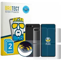 BROTECT Full-Screen Protection (2 pcs, Samsung Galaxy Z Flip 8), Téléphone portable : film de protection, Transparent