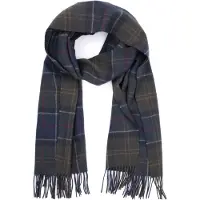 Barbour Foulard Braden Laine Classic Tartan Multicoloré Vert Vert foncé