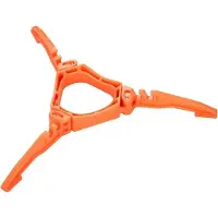 OEM Support pour bouteille de gaz, idéal pour le camping, les pique-niques et les sorties à vélo – Fonction trépied – (Orange)