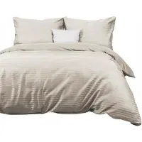 Darymex Literie en satin de coton CIZGILI CREME/180x200 EXCLUSIVE