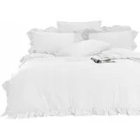 Darymex Linge de lit en coton OPTIC WHITE/220X200(P) STONEWASHED