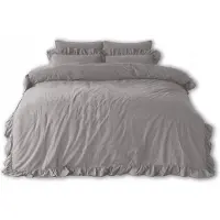 Darymex Linge de lit en coton OPAL GRIS/160x200(P) STONEWASHED