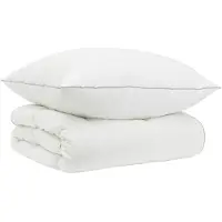 Syfax Ensemble de couettes en duvet de canard, 90% duvet, modèle FULDA, 2 pièces, dimensions 140 x 200 cm, couleur blanche