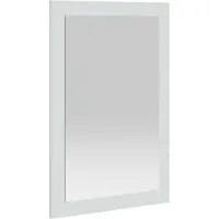 vidaXL Miroir FAUSKE, blanc, 43 x 3,5 x 77 cm, forme rectangulaire