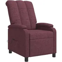vidaXL Fauteuil de massage relax, tissu violet,