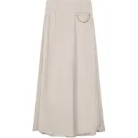 Armani Exchange pour femme. XW002279AF21553U6223 Jupe longue fluide en satin crêpe beige (XL), Casuel, Polyester