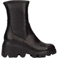 Wonders pour femme. G-7030_5737_5792 Bottines en Cuir Toronto 30 Noir (40), Plat, Fermeture éclair, Casuel