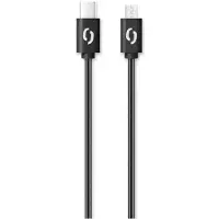 Aligator Câble de données POWER 3A, USB-C/microUSB noir