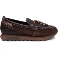 Hispanitas pour femme. HI265128 Mocassins en cuir Oregon marron (37), Plat, Aucun, Casuel