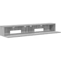vidaXL Bureau d'ordinateur Sonoma gris, 152 x 36 x 19,5 cm, en panneaux de particules