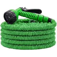 Avizar , tuyau d'arrosage extensible de 30 mètres avec pistolet de pulvérisation, couleur verte