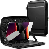 Spigen Rugged Armor Pouch Pro (16", Universel), Sac pour notebook, Noir
