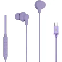 Celly UP1600TYPECVL écouteur/casque Avec fil Ecouteurs Appels/Musique USB Type-C Violet