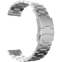 StarTech.com Bracelet pour montre connectée - Modèle Watch 2 Pro - En acier inoxydable - Fermeture métallique - Compatible avec la montre connectée GST - Argent