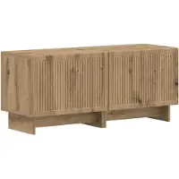 vidaXL Meuble TV LED, 5 pièces, bois composite imitation chêne artisanal