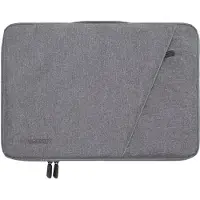 Wozinsky Sacoche pour ordinateur portable WTNP-17G 17 pouces avec poignée rétractable - Gris (17"), Sac pour notebook, Gris, Argent