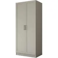 Skye Decor , armoire de haute qualité, couleur sable, dimensions 90 x 210 x 57,5 cm | 100% mélaminé