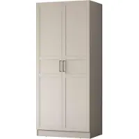 Skye Decor , armoire de haute qualité, couleur sable, dimensions 90 x 210 x 57,5 cm | 100% mélaminé