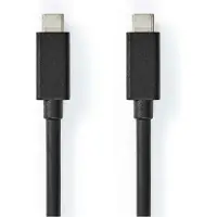 Nedis Ccgb64020bk20 Usb 3.2 Gen 2 Cable Usb-c M-usb-c M 4k@ 20gbs Nickel Plated 2 M 100w 60hz Doré