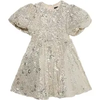Bardot Junior Robe 'ISABEL' beige / argent