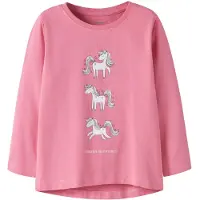 Name it T-Shirt 'NMFVIX' bleu clair / rose / rose clair / blanc