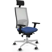 Piqueras Y Crespo Chaise de bureau , modèle 3D026G1, couleur bleu marine