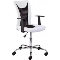 Merkloos Chaise de bureau ergonomique avec accoudoirs et hauteur réglable
