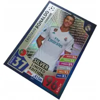 Hasbro Champions League Match Attax 2017/18 Limited Edition Silver Cristiano Ronaldo Real