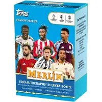 Hasbro Value BOX Merlin 2024/25 Topps UEFA UCC Football Cards – A Chance to Get an Autograph