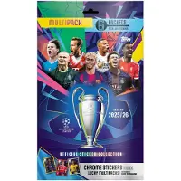 Hasbro MULTIPACK: 6 x POUCHES, 36 x TOPPS UEFA CHAMPIONS LEAGUE 2026 STICKERS