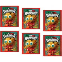 Hasbro 6 packs of Brainrot Skifidol Italian Panini 2025 stickers (30 stickers)