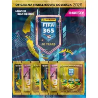 Hasbro FIFA 365 2025 Sticker Multipack – 6 sachets – Panini 10th Anniversary Adrenalyn