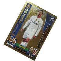 Hasbro Topps Champions League 2015–2016 Limited Edition Ronaldo Gold Football Card