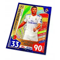 Hasbro Match Attax 2017/18 Card 441 Cristiano Ronaldo / Hat-Trick Hero