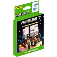 Hasbro Minecraft 15th Anniversary Blister Pack: 7 sachets of Panini stickers (35 stickers)