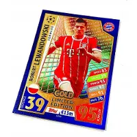 Hasbro Match Attax 2017/18 Le3G Robert Lewandowski Card / Limited Edition Gold
