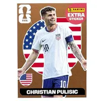 Hasbro PANINI WORLD CUP 2026 stickers – EXTRA STICKER (brown) PULISIC USA
