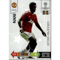 Hasbro 2010/11 Champions League Panini Card: Man UTD Nani Star Player