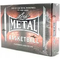 Hasbro 5 AUTOGRAPH CARDS: Leaf Metal Basketball 2021–22 NBA Hobby Box – Curry Autograph