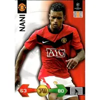Hasbro 2009/10 Champions League Panini card: Man UTD Nani