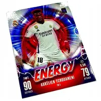 Hasbro Match Attax 2023/24 Tcg Card. En 5 Aurelien Tchouameni / Energy