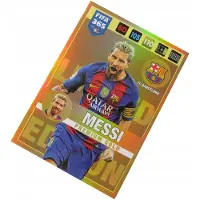 Hasbro Panini Fifa 365 2017 Limited Premium Gold Messi Barcelona Football Card
